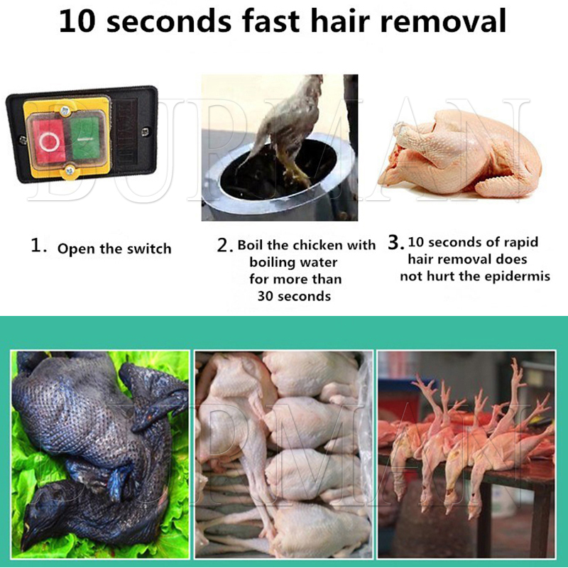 New Quail Pigeons Bird Hair Re - Chicken Plucker Machine recension och pris